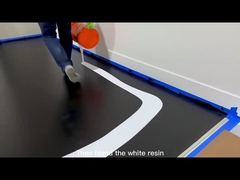 Жилое металлическое покрытие пола эпоксидной смолы создает пространственные эффекты