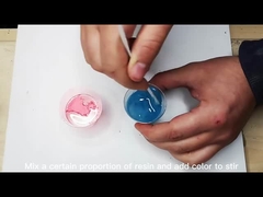 Художественный прозрачный слой для смолы Характеристики Без пузырей гладкая отделка