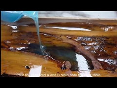 5 см Ультра низкая вязкость глубокое литье эпоксидной смолы речной стол Долгое время работы