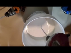 Чистый металлический эпоксидный напольный покрытие без растворителя